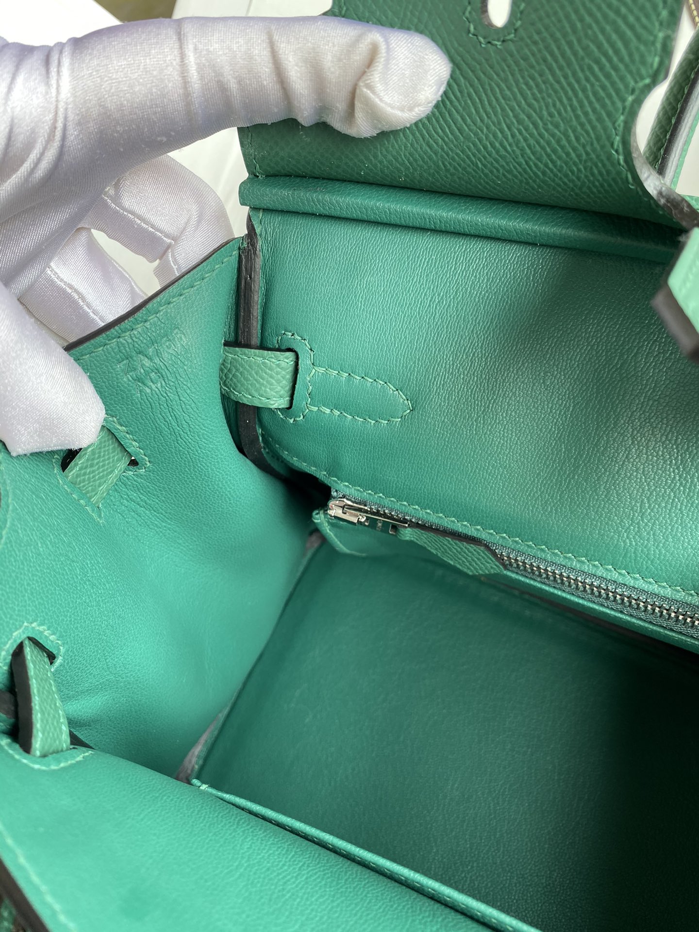 Hermes Birkin 25CM Epsom Leather Handbag Green